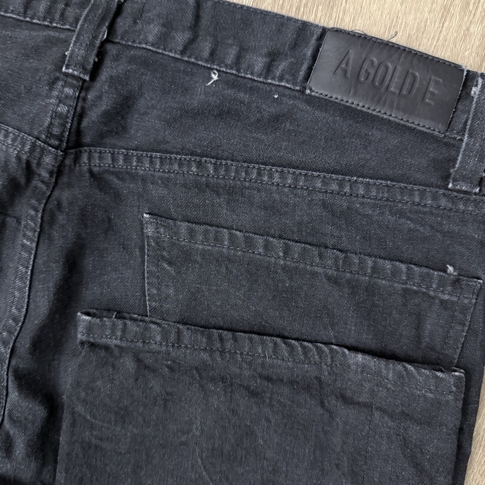 AGOLDE Straight Fit Black Wash Jeans Men's 36x33 Five Pocket Made In USA